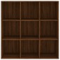 vidaXL Estantería color marrón roble 98x30x98 cm