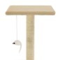 vidaXL Rascador para gatos con postes rascadores de sisal 95 cm beige vidaXL Rascador para gatos con postes rascadores de sisal 95 cm beige