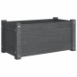vidaXL Jardinera de madera maciza de pino gris 60x31x31 cm vidaXL Jardinera de madera maciza de pino gris 60x31x31 cm