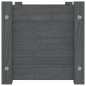 vidaXL Jardinera de madera maciza de pino gris 60x31x31 cm vidaXL Jardinera de madera maciza de pino gris 60x31x31 cm