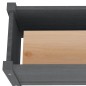 vidaXL Jardinera de madera maciza de pino gris 60x31x31 cm vidaXL Jardinera de madera maciza de pino gris 60x31x31 cm