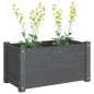 vidaXL Jardinera de madera maciza de pino gris 60x31x31 cm vidaXL Jardinera de madera maciza de pino gris 60x31x31 cm