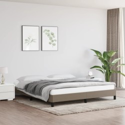 vidaXL Estructura de cama de tela gris taupe 180x200 cm