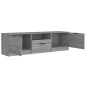vidaXL Mueble de TV madera contrachapada gris Sonoma 140x35x40 cm