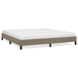 vidaXL Estructura de cama de tela gris taupe 180x200 cm
