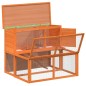 vidaXL Conejera de madera maciza de pino marrón 102x90x84,5 cm vidaXL Conejera de madera maciza de pino marrón 102x90x84,5 cm