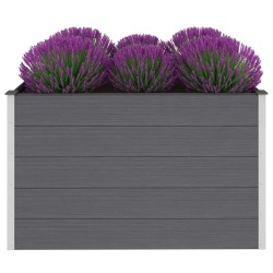 vidaXL Arriate de WPC gris 150x100x91 cm
