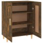 vidaXL Aparador madera contrachapada color roble ahumado 69,5x34x90 cm vidaXL Aparador madera contrachapada color roble ahumado 69,5x34x90 cm