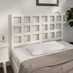 vidaXL Cabecero de cama madera maciza de pino blanco 125,5x4x100 cm