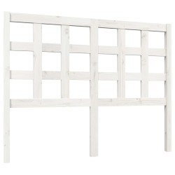 vidaXL Cabecero de cama madera maciza de pino blanco 125,5x4x100 cm