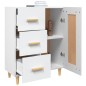 vidaXL Aparador de madera contrachapada blanco 69,5x34x90 cm vidaXL Aparador de madera contrachapada blanco 69,5x34x90 cm