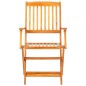 vidaXL Set comedor de jardín plegable 7 pzas madera maciza de acacia vidaXL Set comedor de jardín plegable 7 pzas madera maciza de acacia
