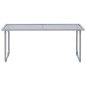 vidaXL Juego de muebles de jardín 4 piezas tela y acero gris vidaXL Juego de muebles de jardín 4 piezas tela y acero gris
