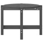 vidaXL Mesa de centro de madera maciza de pino gris 118x63x45 cm