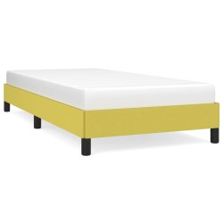 vidaXL Estructura de cama de tela verde 90x190 cm