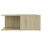 vidaXL Mesa de centro madera contrachapada roble Sonoma 80x80x31 cm