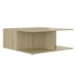 vidaXL Mesa de centro madera contrachapada roble Sonoma 80x80x31 cm