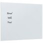 vidaXL Pizarra magnética de pared vidrio templado blanco 50x40 cm