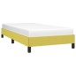 vidaXL Estructura de cama de tela verde 90x190 cm