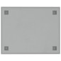 vidaXL Pizarra magnética de pared vidrio templado blanco 50x40 cm