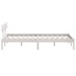 vidaXL Estructura de cama de madera maciza de pino blanco 140x190 cm vidaXL Estructura de cama de madera maciza de pino blanco 140x190 cm