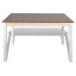 vidaXL Juego de muebles de comedor 5 piezas marrón y blanco vidaXL Juego de muebles de comedor 5 piezas marrón y blanco