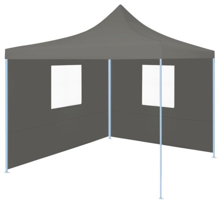 vidaXL Carpa pleglable Pop-Up con 2 paredes 3x3 m antracita