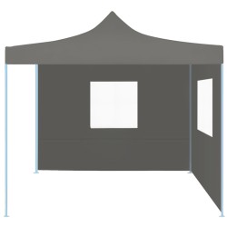 vidaXL Carpa pleglable Pop-Up con 2 paredes 3x3 m antracita