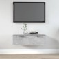 vidaXL Armario de pared madera contrachapada gris hormigón 68x30x20 cm vidaXL Armario de pared madera contrachapada gris hormigón 68x30x20 cm