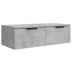 vidaXL Armario de pared madera contrachapada gris hormigón 68x30x20 cm