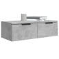 vidaXL Armario de pared madera contrachapada gris hormigón 68x30x20 cm vidaXL Armario de pared madera contrachapada gris hormigón 68x30x20 cm