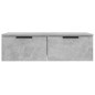 vidaXL Armario de pared madera contrachapada gris hormigón 68x30x20 cm vidaXL Armario de pared madera contrachapada gris hormigón 68x30x20 cm