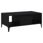 vidaXL Mesa de centro madera contrachapada negro 90x50x36,5 cm vidaXL Mesa de centro madera contrachapada negro 90x50x36,5 cm