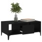vidaXL Mesa de centro madera contrachapada negro 90x50x36,5 cm vidaXL Mesa de centro madera contrachapada negro 90x50x36,5 cm