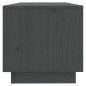 vidaXL Mueble de TV de madera maciza de pino gris 90x35x35 cm