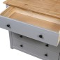 vidaXL Armario auxiliar madera de pino Panamá Range gris 80x40x73 cm