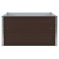 vidaXL Jardinera elevada de acero galvanizado marrón 100x100x45 cm vidaXL Jardinera elevada de acero galvanizado marrón 100x100x45 cm