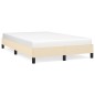 vidaXL Estructura de cama de tela color crema 120x200 cm vidaXL Estructura de cama de tela color crema 120x200 cm