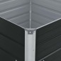 vidaXL Jardinera elevada de acero galvanizado marrón 100x100x45 cm vidaXL Jardinera elevada de acero galvanizado marrón 100x100x45 cm