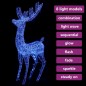 vidaXL Reno navideño acrílico XXL 250 LEDs azules 180 cm vidaXL Reno navideño acrílico XXL 250 LEDs azules 180 cm