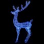 vidaXL Reno navideño acrílico XXL 250 LEDs azules 180 cm vidaXL Reno navideño acrílico XXL 250 LEDs azules 180 cm