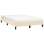 vidaXL Estructura de cama de tela color crema 120x200 cm vidaXL Estructura de cama de tela color crema 120x200 cm