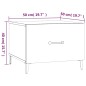 vidaXL Mesa de centro con patas de metal 2 unidades blanco 50x50x40 cm vidaXL Mesa de centro con patas de metal 2 unidades blanco 50x50x40 cm