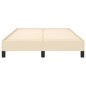 vidaXL Estructura de cama de tela color crema 120x200 cm vidaXL Estructura de cama de tela color crema 120x200 cm