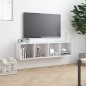 vidaXL Estantería/mueble de TV blanco brillo 143x30x36 cm vidaXL Estantería/mueble de TV blanco brillo 143x30x36 cm
