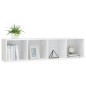 vidaXL Estantería/mueble de TV blanco brillo 143x30x36 cm vidaXL Estantería/mueble de TV blanco brillo 143x30x36 cm