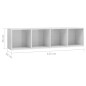 vidaXL Estantería/mueble de TV blanco brillo 143x30x36 cm vidaXL Estantería/mueble de TV blanco brillo 143x30x36 cm
