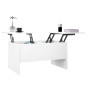 vidaXL Mesa de centro madera contrachapada blanco 80x50x42,5 cm vidaXL Mesa de centro madera contrachapada blanco 80x50x42,5 cm