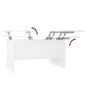 vidaXL Mesa de centro madera contrachapada blanco 80x50x42,5 cm vidaXL Mesa de centro madera contrachapada blanco 80x50x42,5 cm