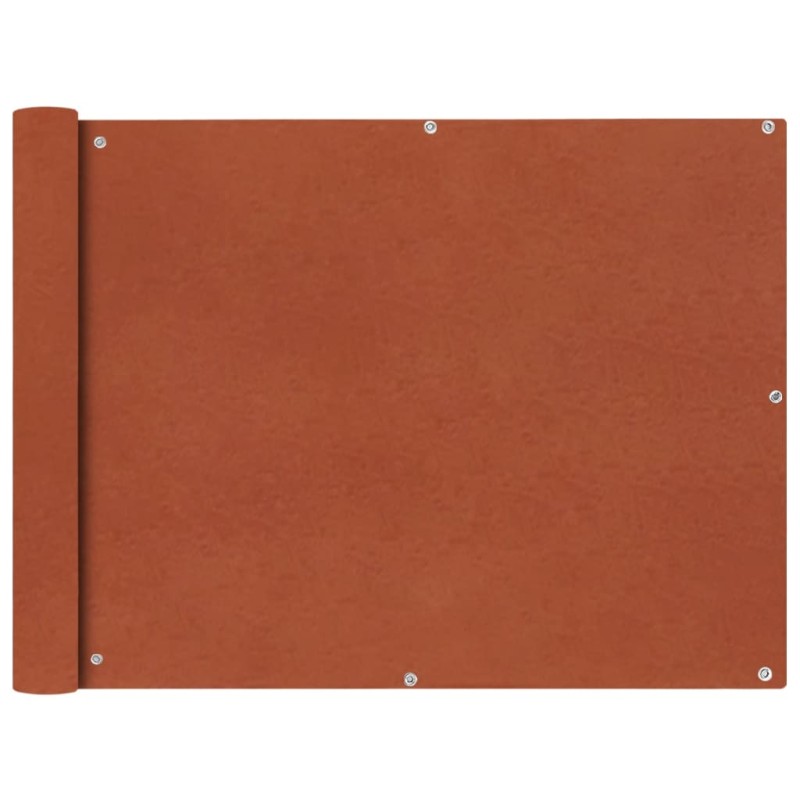 vidaXL Toldo para balcón tela oxford 90x400 cm terracota